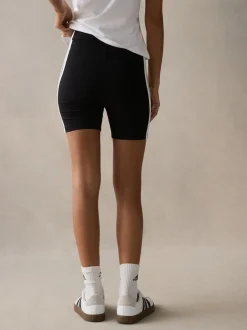 adidas Black 3 Stripe Bike Shorts