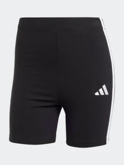adidas Black 3 Stripe Bike Shorts