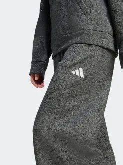 adidas Black ALL SZN Holiday Glitter Fleece Loose Joggers
