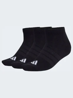 adidas Black Cushioned Essentials Low Cut Socks 3 Pair Pack