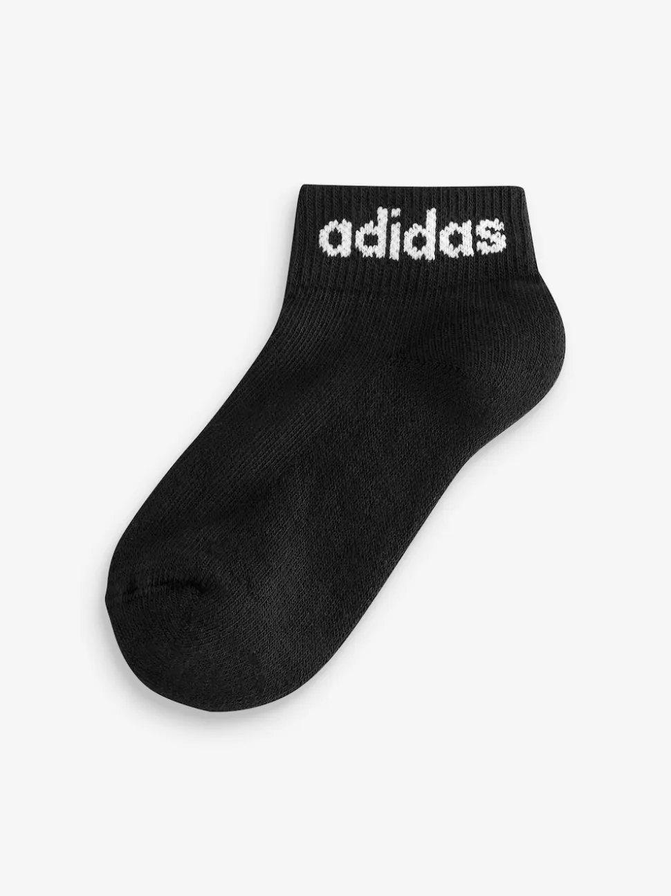 adidas Black Linear Ankle Cushioned Socks 3 Pack