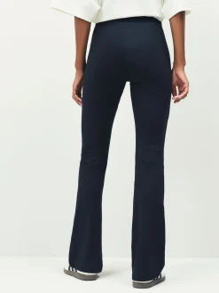 adidas Black Small Logo Flare Leggings