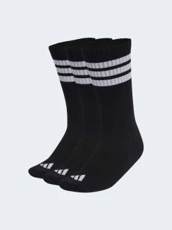 adidas Black Stonewash Crew Socks 3 Pack