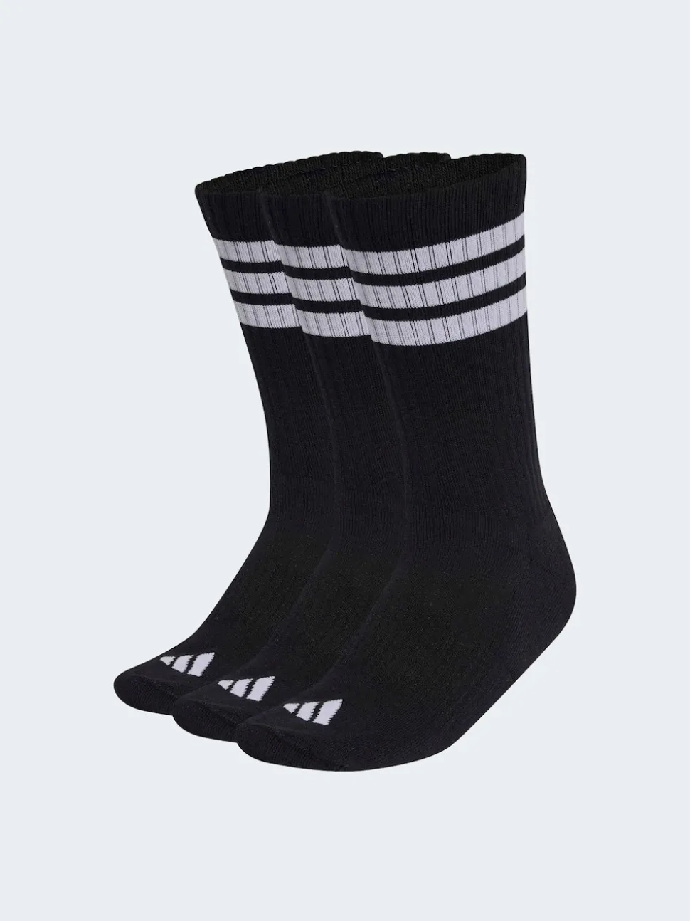 adidas Black Stonewash Crew Socks 3 Pack