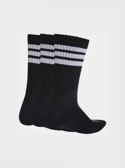 adidas Black Stonewash Crew Socks 3 Pack