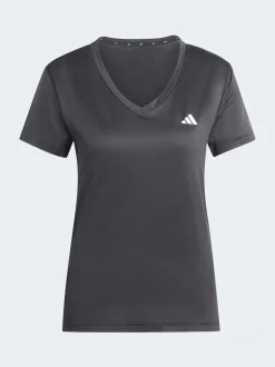 adidas Black Workout Essentials V-Neck T-Shirt