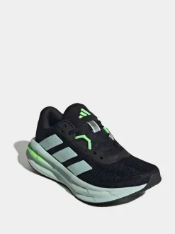 adidas Black/Green Galaxy 7 Trainers