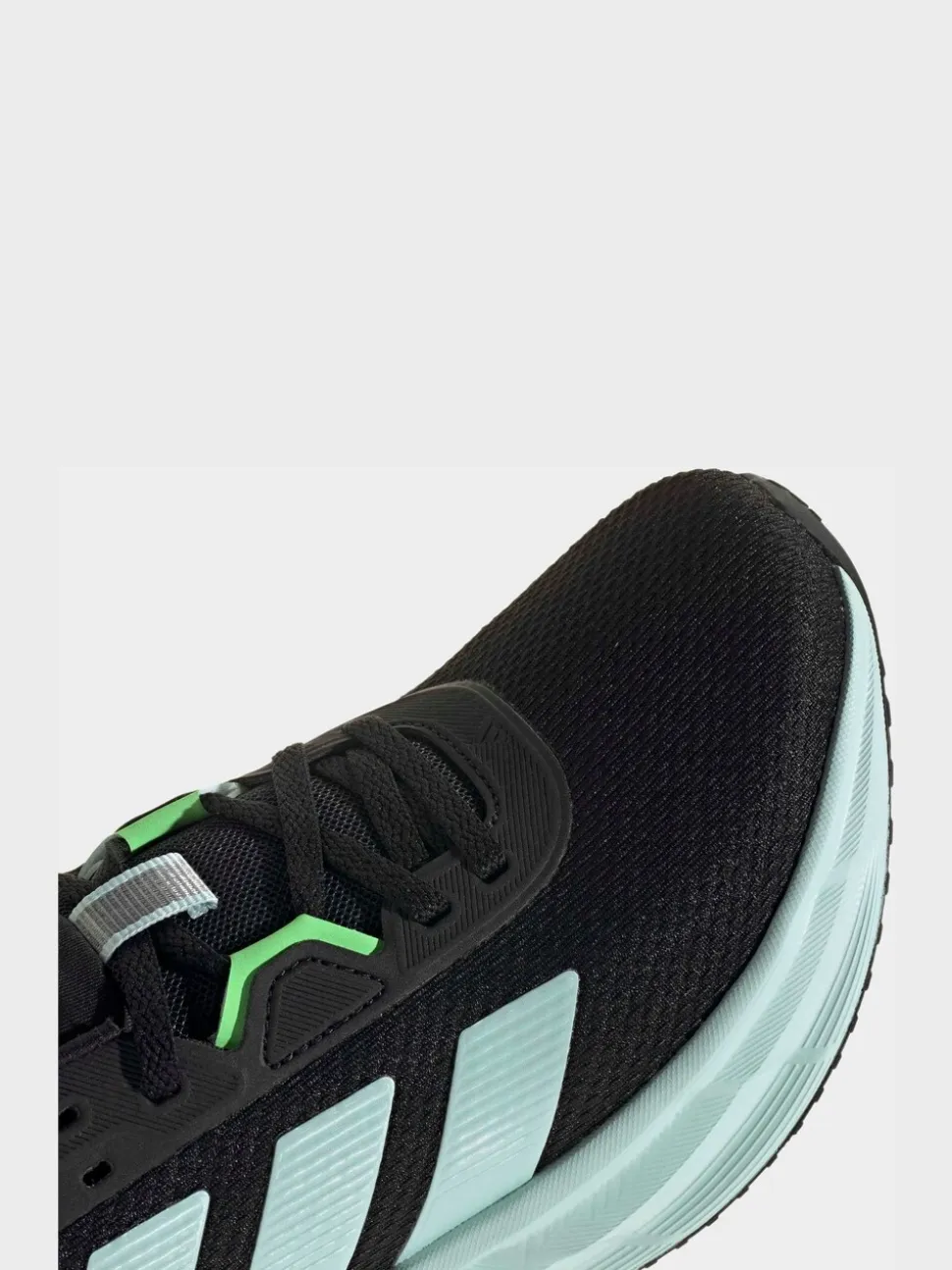 adidas Black/Green Galaxy 7 Trainers