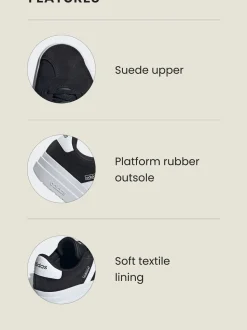 adidas Black/White VL Court Bold Trainers