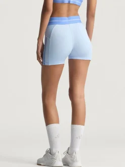 adidas Blue Hyperglam Rib 4 Short Leggings