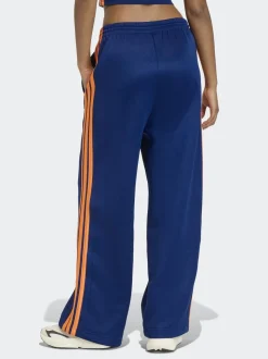 adidas Blue/Orange Stadium Loose Fit 3-Stripes Trackpant Trousers