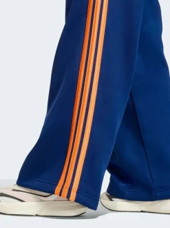 adidas Blue/Orange Stadium Loose Fit 3-Stripes Trackpant Trousers