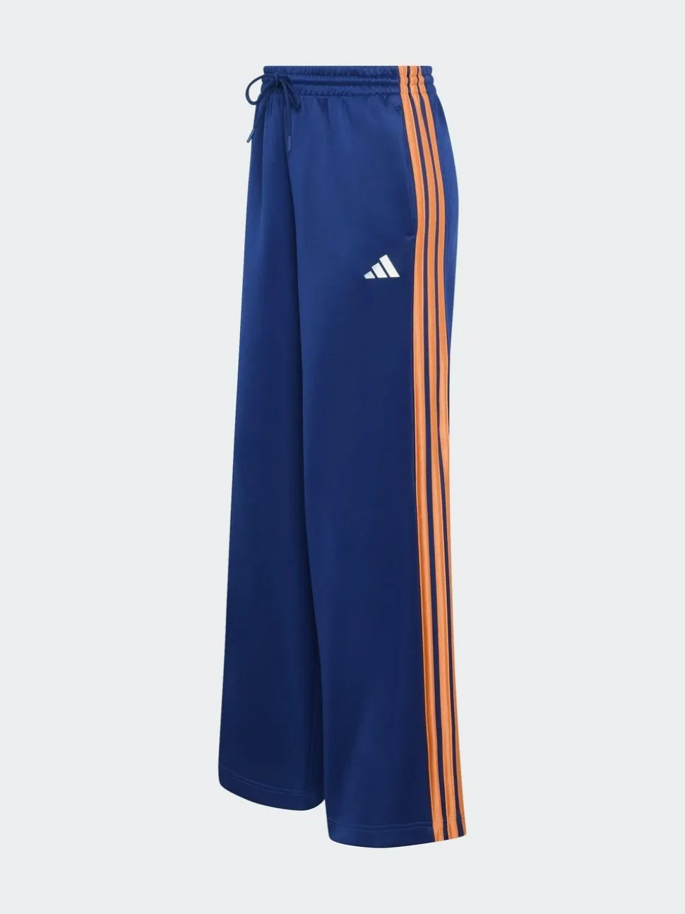 adidas Blue/Orange Stadium Loose Fit 3-Stripes Trackpant Trousers