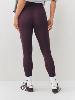 adidas Brown Essentials Linear Cotton Leggings
