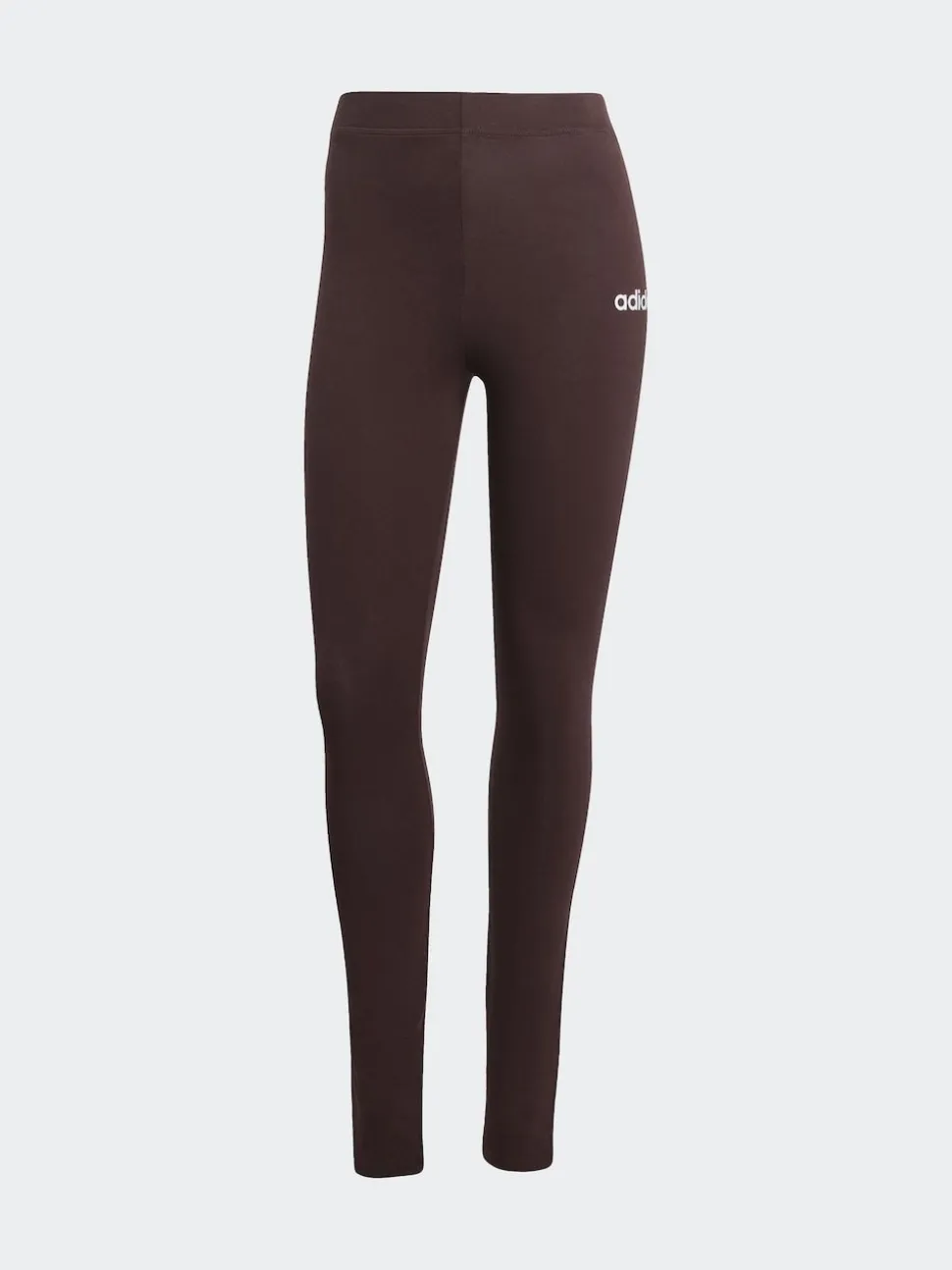 adidas Brown Essentials Linear Cotton Leggings