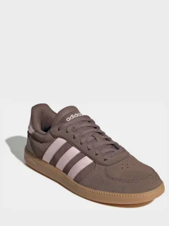 adidas Brown/Pink Breaknet Sleek Trainers