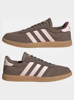 adidas Brown/Pink Breaknet Sleek Trainers