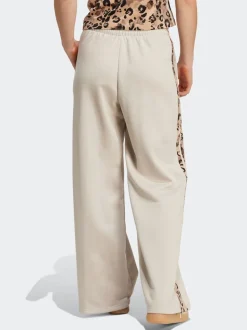 adidas Grey Animal Print 3-StripesOpen Hem Joggers
