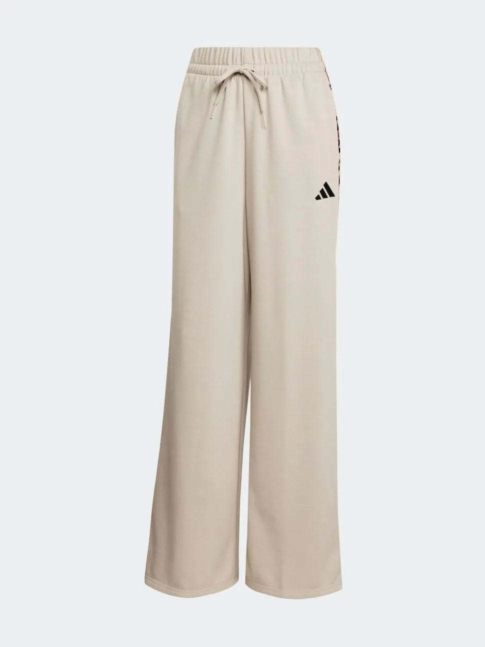 adidas Grey Animal Print 3-StripesOpen Hem Joggers