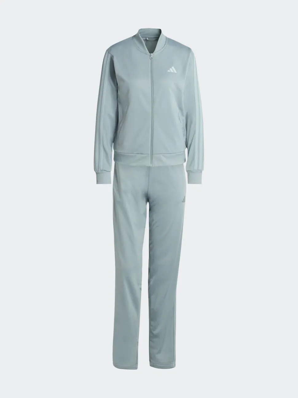 adidas Light Green Essentials 3-Stripes Tracksuit