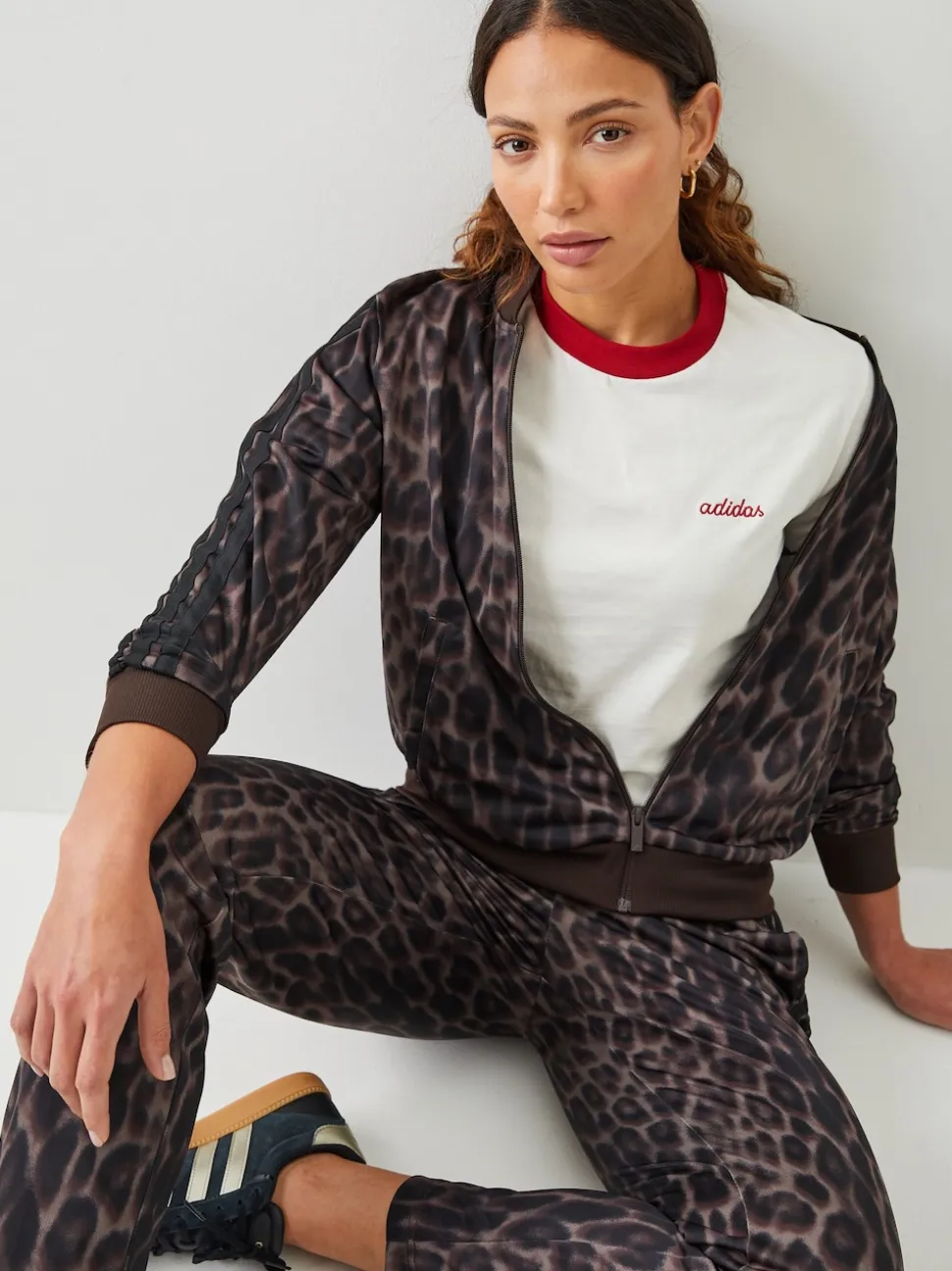 adidas Natural Essentials 3-Stripes Tracksuit Animal Aop