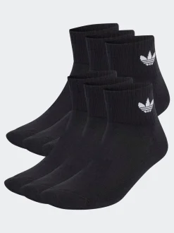 adidas Originals Black 3 Pack Ankle 3 Pack Socks