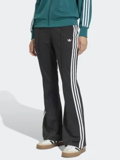 adidas Originals Black BB Firebird Trackpant Flare Trousers