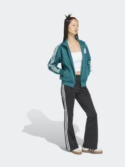 adidas Originals Black BB Firebird Trackpant Flare Trousers