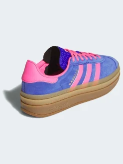 adidas Originals Blue/Pink Gazelle Bold W Trainers