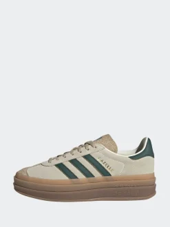 adidas Originals Brown/Green Gazelle Bold W Trainers
