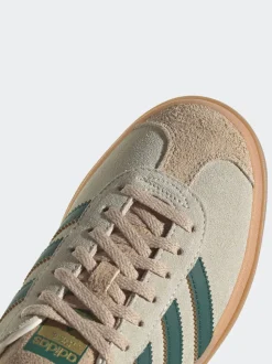 adidas Originals Brown/Green Gazelle Bold W Trainers
