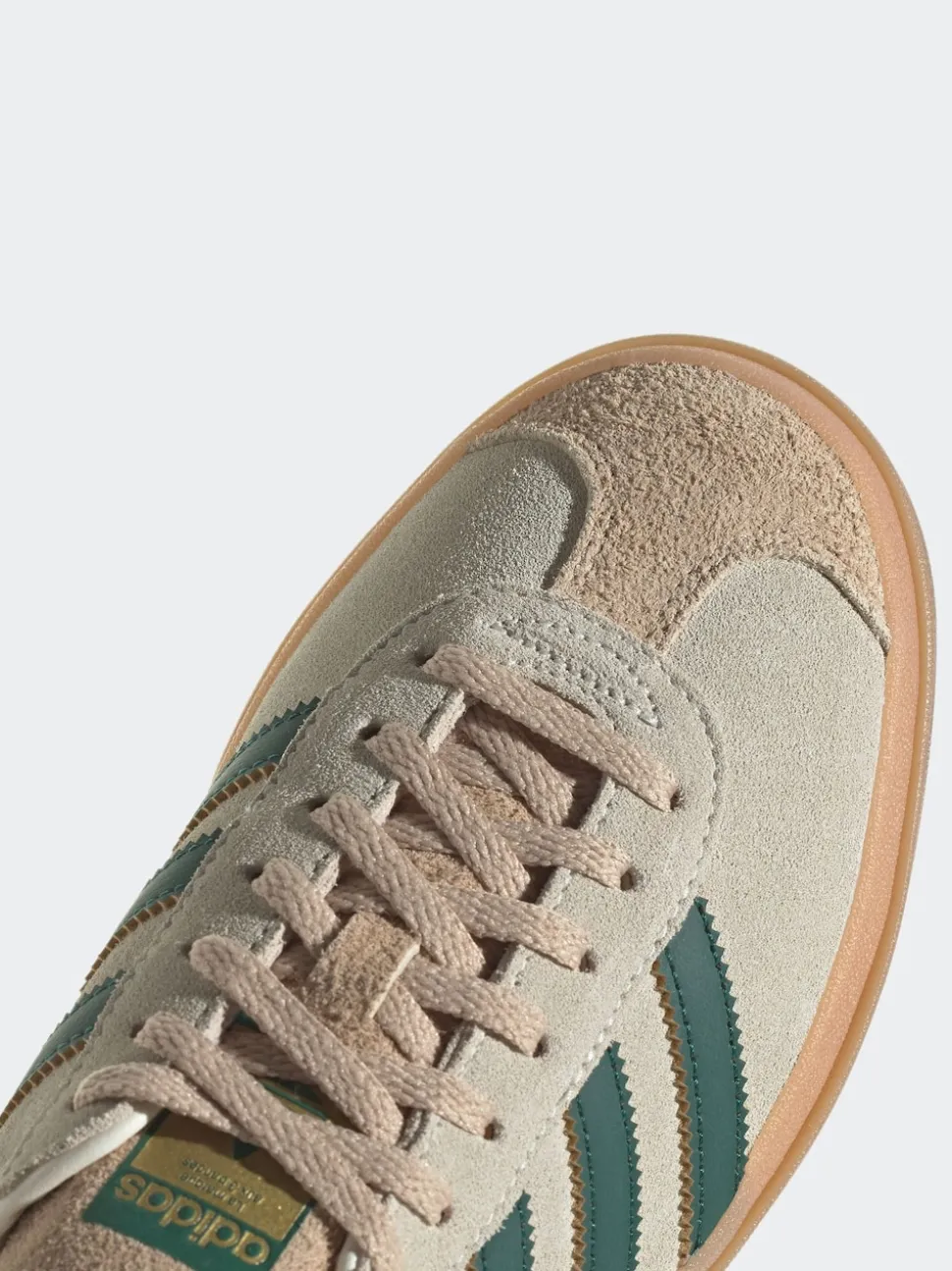 adidas Originals Brown/Green Gazelle Bold W Trainers