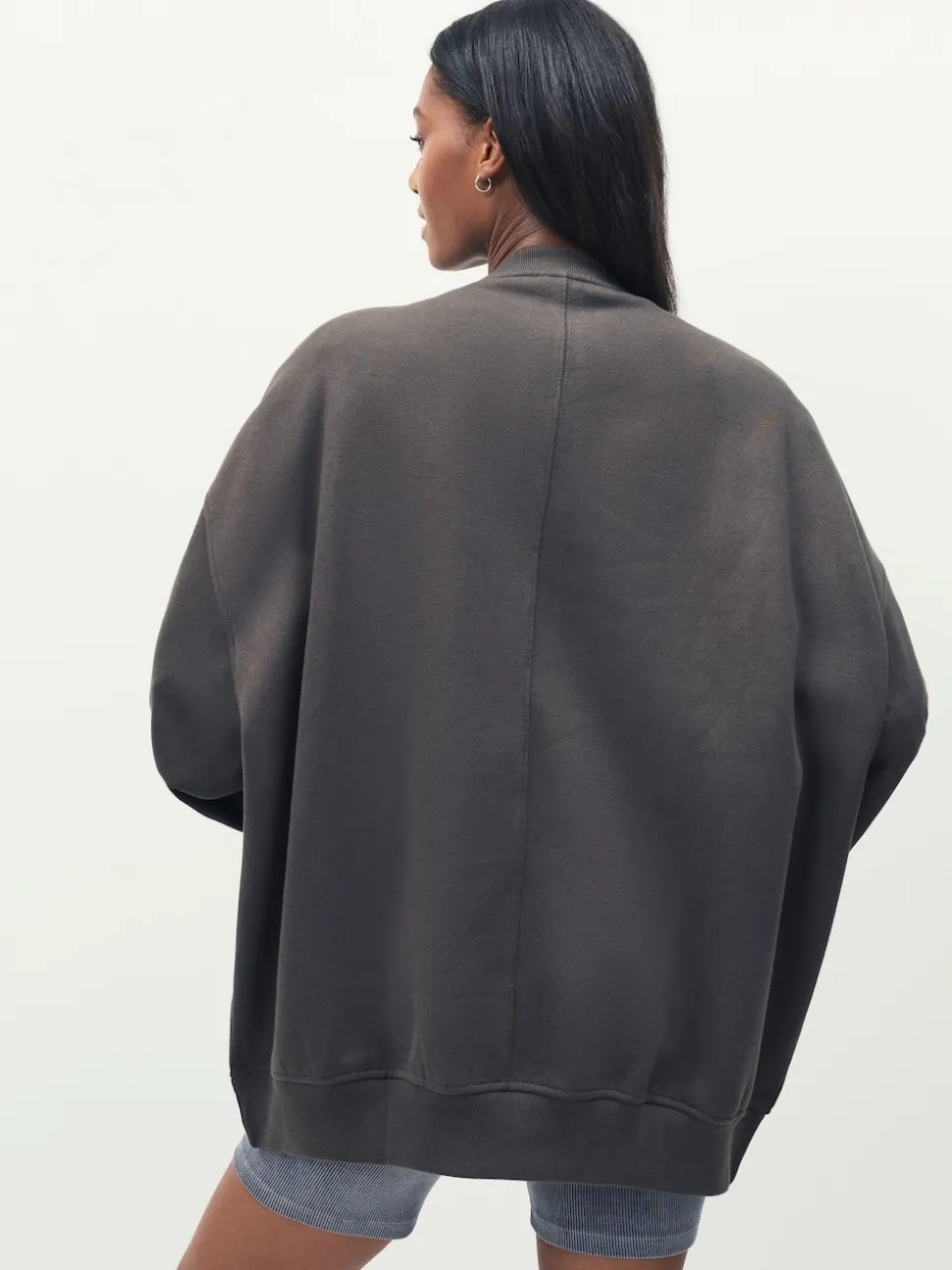 adidas Originals Green Essentials Linear Oversize Crew Sweatshirt