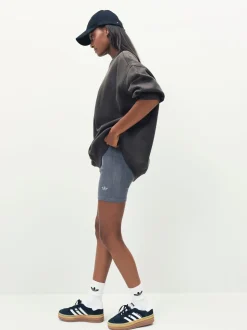 adidas Originals Green Essentials Linear Oversize Crew Sweatshirt