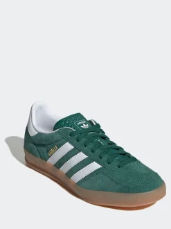 adidas Originals Green/White Gazelle Indoor Trainers