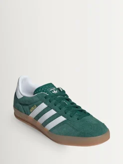 adidas Originals Green/White Gazelle Indoor Trainers