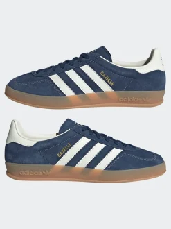 adidas Originals Navy/White Gazelle Indoor Trainers