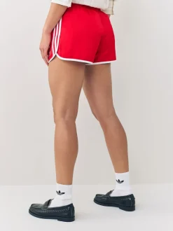 adidas Originals Red Adicolour 3-Stripes Sprinter Shorts