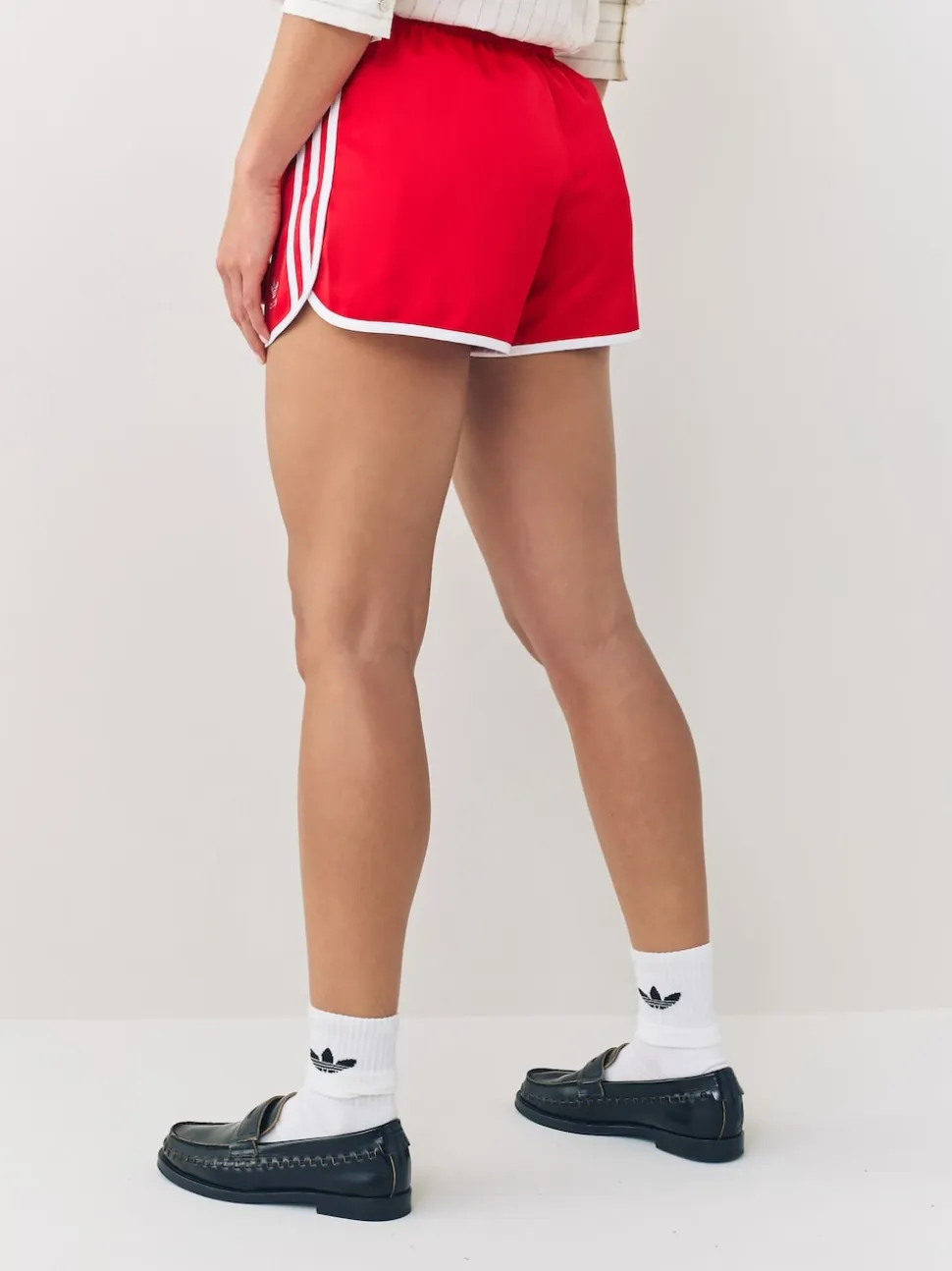 adidas Originals Red Adicolour 3-Stripes Sprinter Shorts