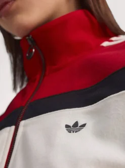 adidas Originals Red Blocking Regular Fit Track Jacket