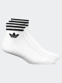 adidas Originals White Ankle Socks 3 Pack