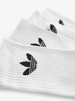 adidas Originals White Trefoil Crew Socks 6 Pack