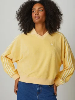 adidas originals Yellow Towel V-Neck Top