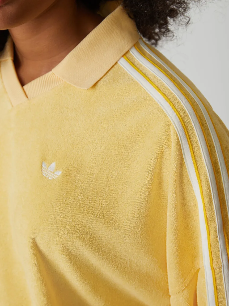 adidas originals Yellow Towel V-Neck Top