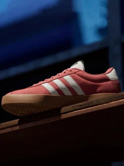 adidas Red Dark VL Court 3.0 Trainers