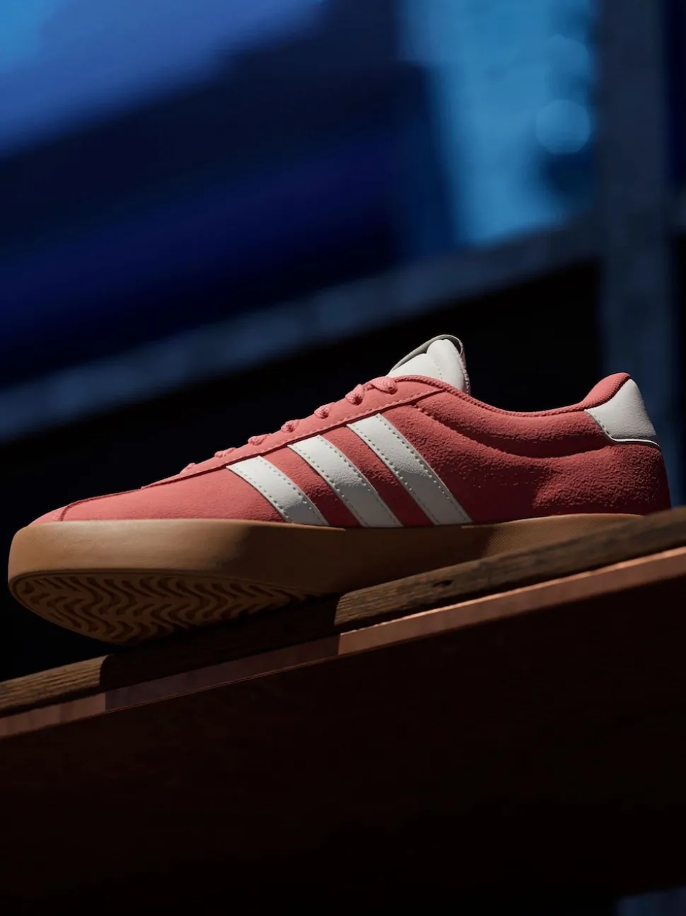 adidas Red Dark VL Court 3.0 Trainers