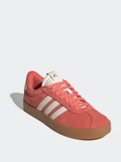 adidas Red Dark VL Court 3.0 Trainers
