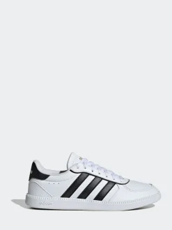 adidas White / Black Breaknet Sleek Trainers