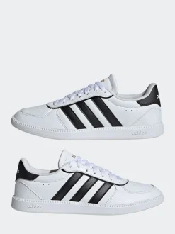 adidas White / Black Breaknet Sleek Trainers