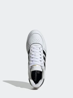 adidas White / Black Breaknet Sleek Trainers